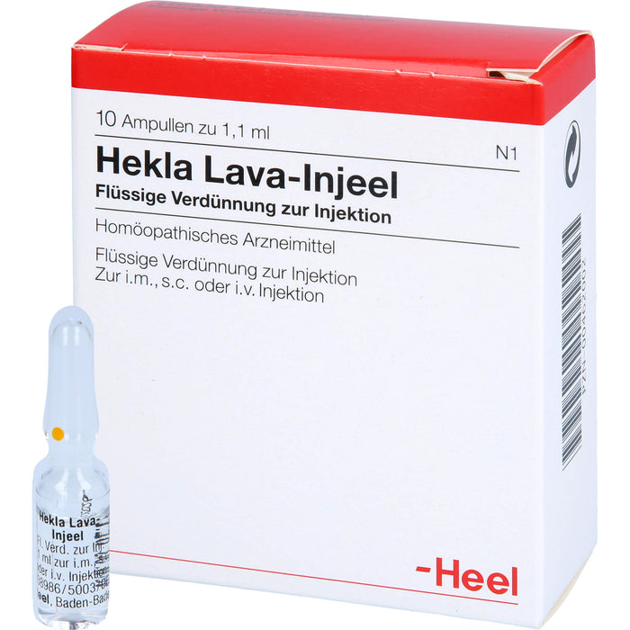 Hekla Lava-Injeel flüssige Verdünnung, 10 St. Ampullen