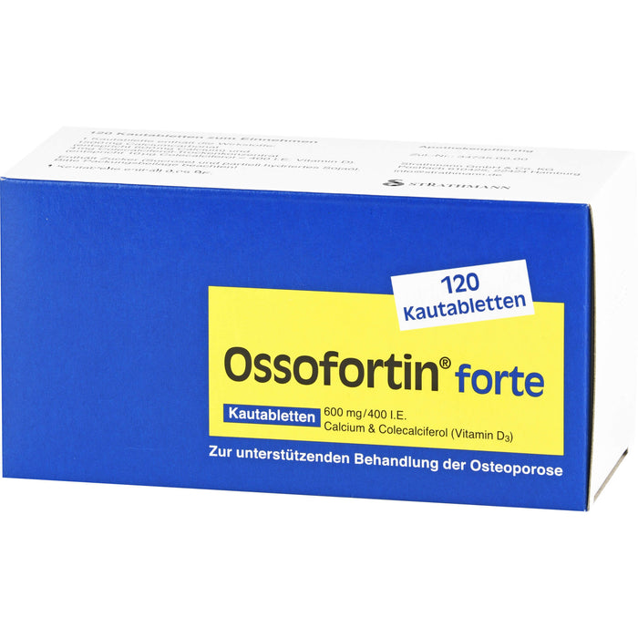 Ossofortin forte, 600 mg/400 I.E. Kautabletten, 120 St KTA