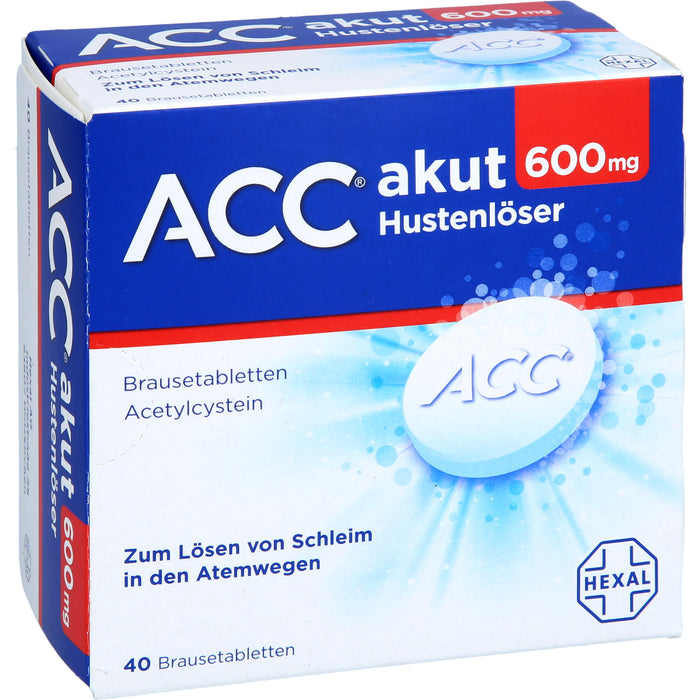 ACC akut 600 mg Hustenlöser Brausetabletten, 40 pcs. Tablets