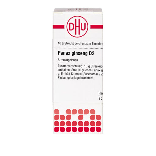 Panax ginseng D2 DHU Globuli, 10 g Globuli