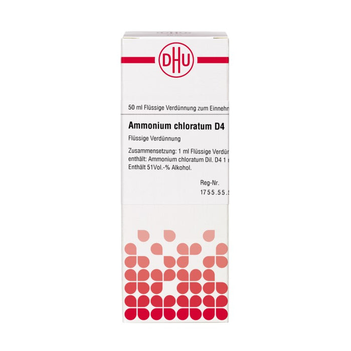 Ammonium chloratum D4 DHU Dilution, 50 ml Lösung