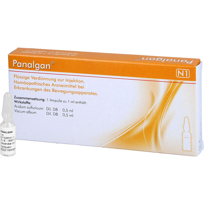 PANALGAN, Flüssige Verdünnung zur Injektion, 10 St AMP
