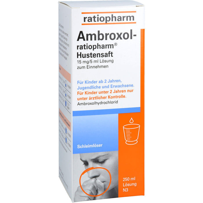 Ambroxol-ratiopharm Hustensaft Schleimlöser, 250 ml Solution