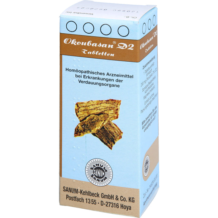 SANUM-KEHLBECK Okoubasan D2 Tabletten bei Erkrankungen der Verdauungsorgane, 80 St. Tabletten