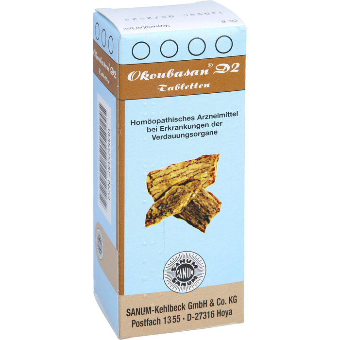 SANUM-KEHLBECK Okoubasan D2 Tabletten bei Erkrankungen der Verdauungsorgane, 80 St. Tabletten