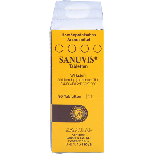 SANUM KEHLBECK Sanuvis Tabletten, 240 St. Tabletten