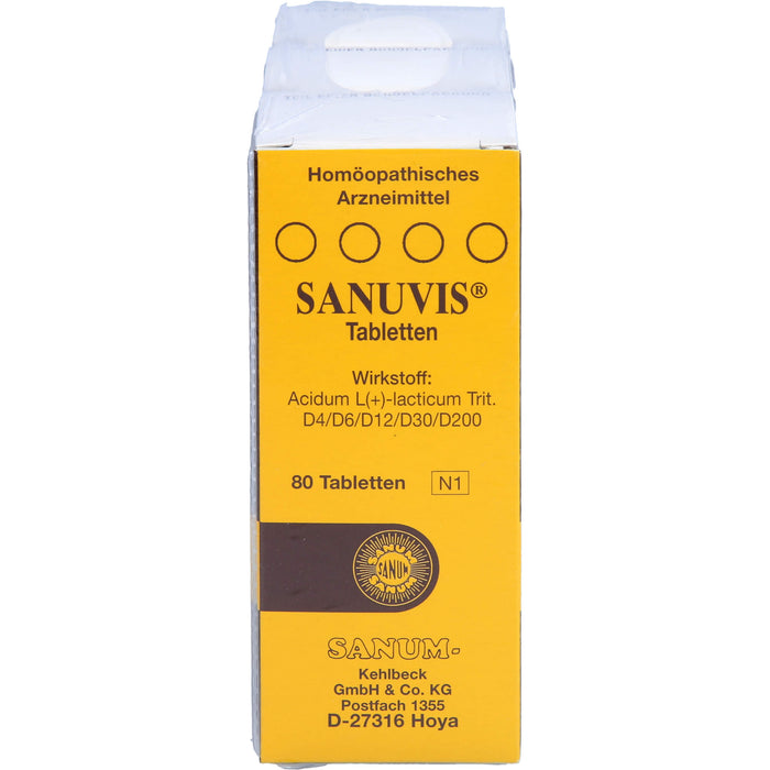 SANUM KEHLBECK Sanuvis Tabletten, 240 St. Tabletten