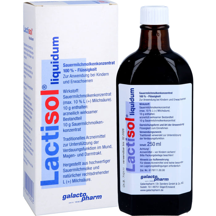 Lactisol Sauermilchmolkenkonzentrat zur Unterstützung der Verdauungsfunktion, 250 ml Lösung