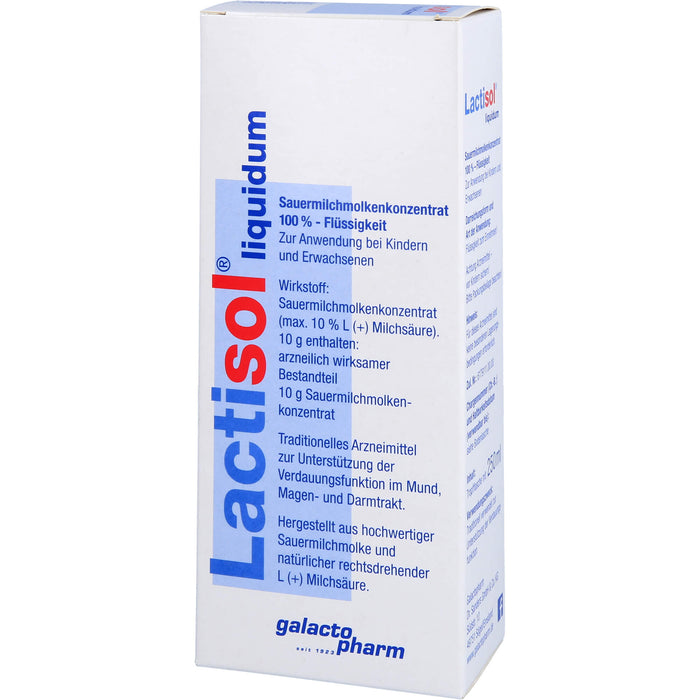 Lactisol Sauermilchmolkenkonzentrat zur Unterstützung der Verdauungsfunktion, 250 ml Lösung