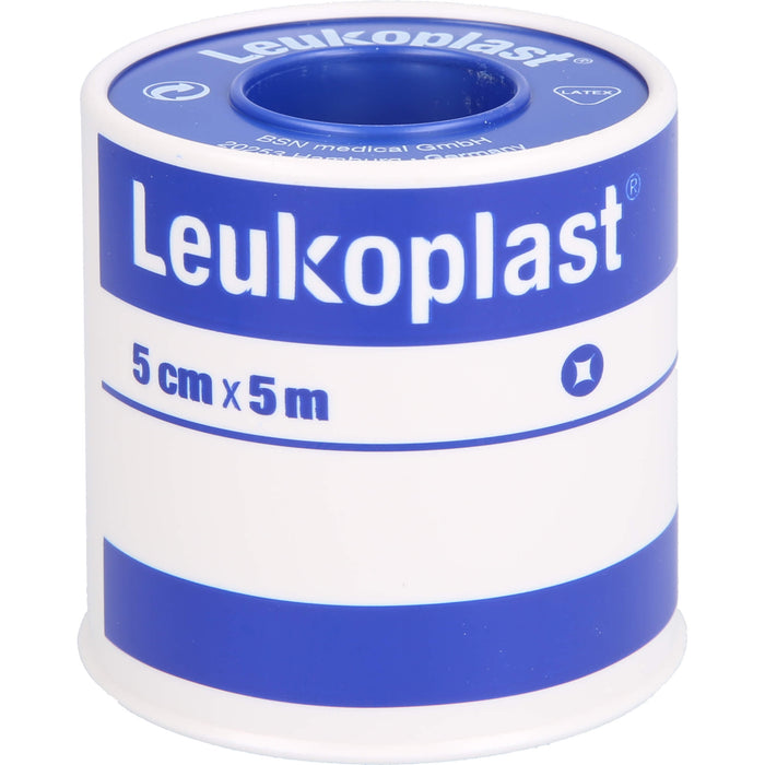 Leukoplast wasserfest 5 cm x 5 m zur Fixierung von Verbänden, 1 St. Pflaster