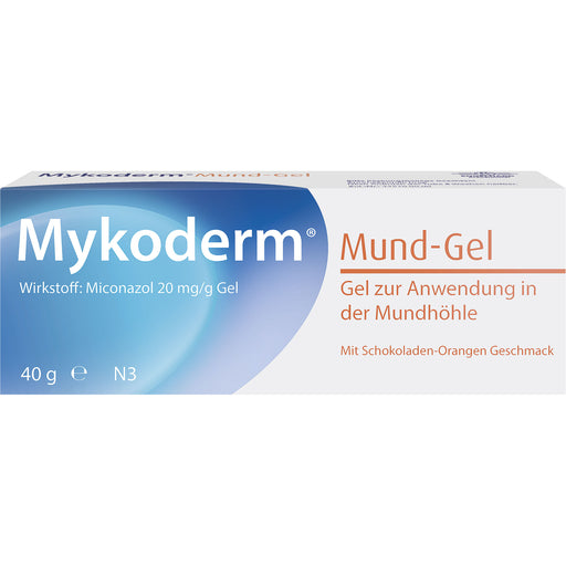 Mykoderm Mund-Gel mit Schokoladen-Orangen-Geschmack, 40 g Gel