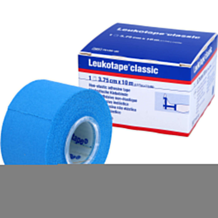 Leukotape Classic 3,75 cm x 10 m blau unelastische Klebebinde, 1 St. Packung