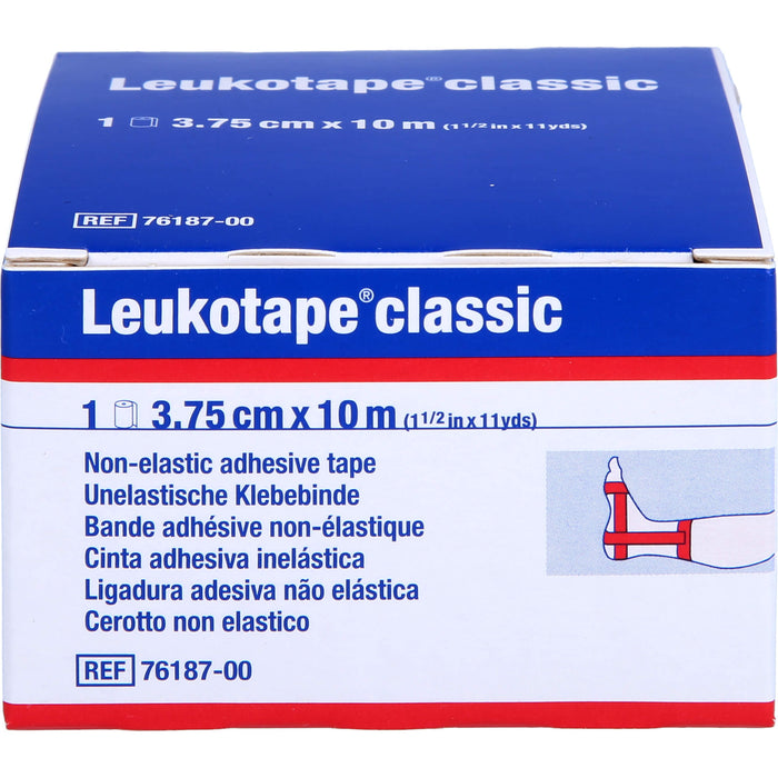 LEUKOTAPE Classic 3,75cmx10m rot, 1 St BIN