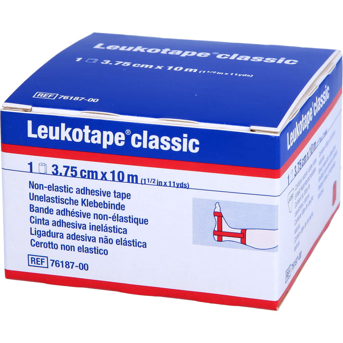 LEUKOTAPE Classic 3,75cmx10m rot, 1 St BIN
