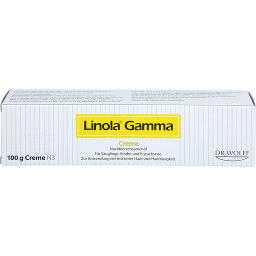 Linola Gamma Nachtkerzenöl Creme für trockene Haut und Hautrauigkeit, 100 g Creme