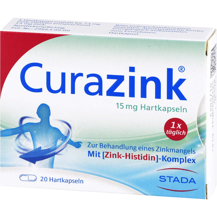 Curazink 15 mg Hartkapseln, 20 pcs. Capsules