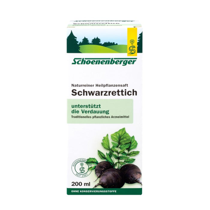 Schoenenberger Schwarzrettich naturreiner Heilpflanzensaft, 200 ml Lösung