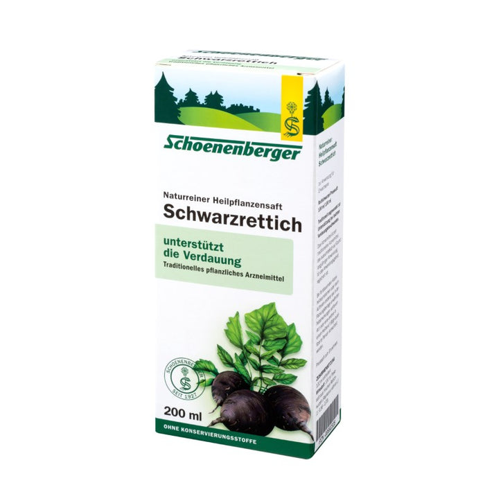 Schoenenberger Schwarzrettich naturreiner Heilpflanzensaft, 200 ml Lösung