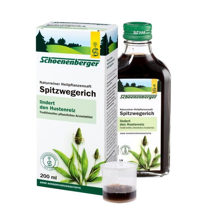 Schoenenberger Spitzwegerich naturreiner Heilpflanzensaft, 200 ml Lösung