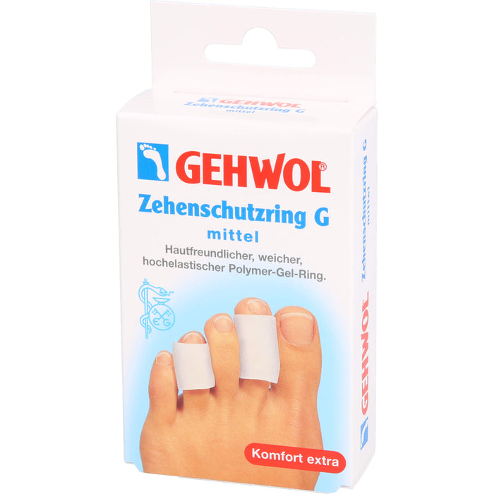 GEHWOL Polymer-Gel Zehenschutzring G mittel, 2 St. Pflaster