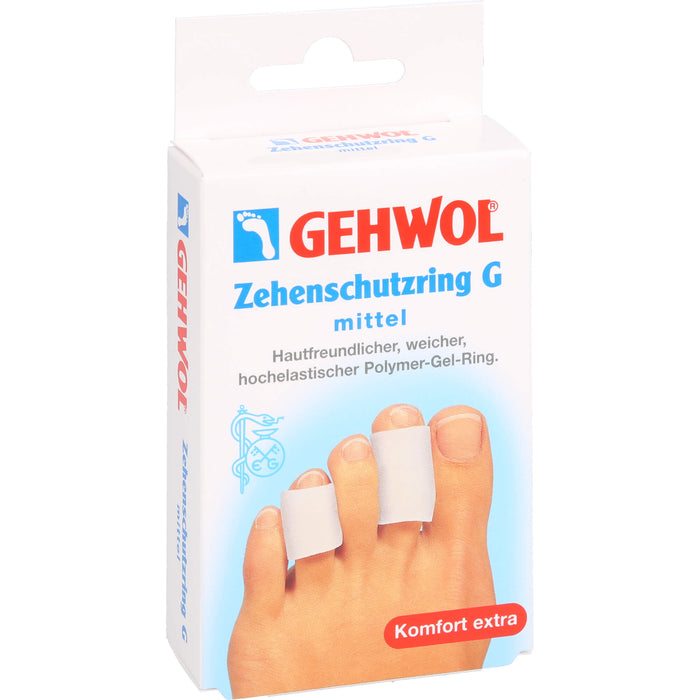 GEHWOL Polymer-Gel Zehenschutzring G mittel, 2 St. Pflaster