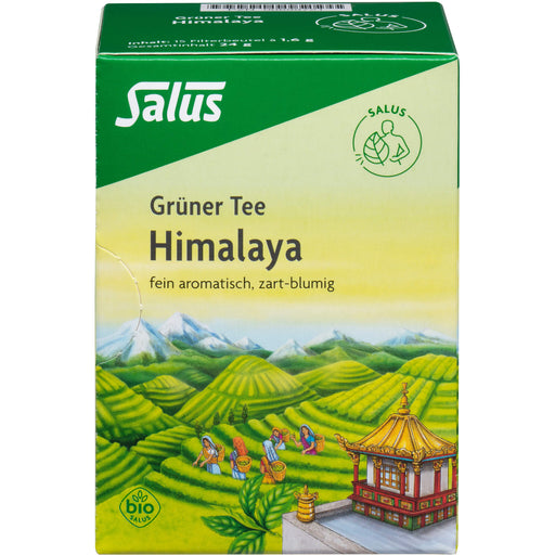 Salus Grüner Tee Himalaya fein aromatisch, zart-blumig, 15 St. Filterbeutel