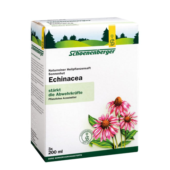 Schoenenberger naturreiner Heilpflanzensaft Echinacea stärkt die Abwehrkräfte, 600 ml Lösung