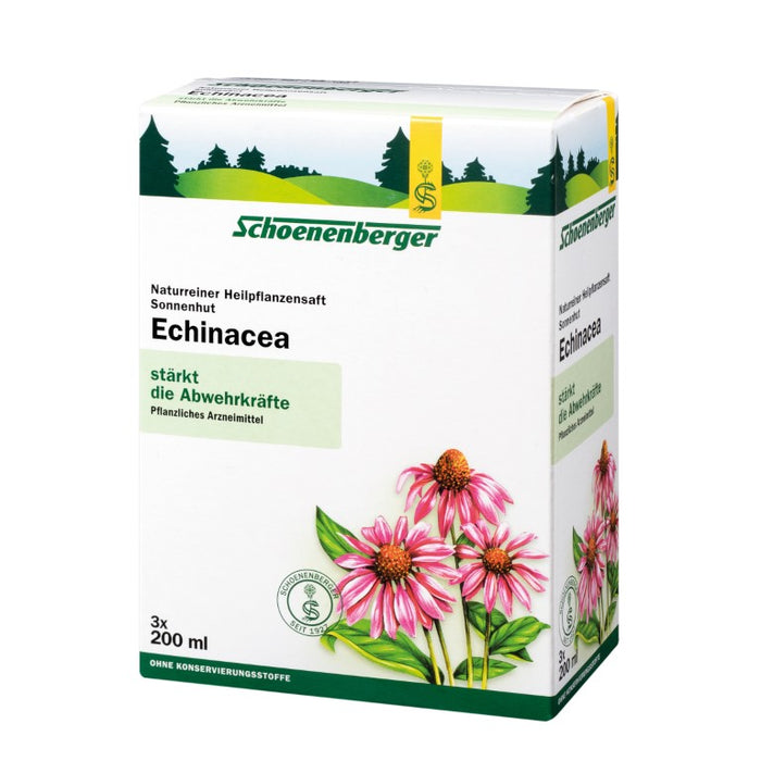Schoenenberger naturreiner Heilpflanzensaft Echinacea stärkt die Abwehrkräfte, 600 ml Lösung