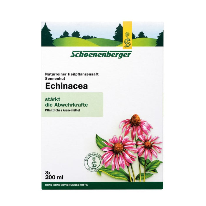 Schoenenberger naturreiner Heilpflanzensaft Echinacea stärkt die Abwehrkräfte, 600 ml Lösung