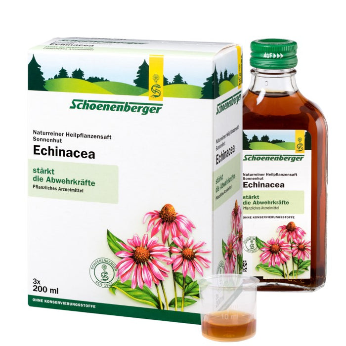 Schoenenberger naturreiner Heilpflanzensaft Echinacea stärkt die Abwehrkräfte, 600 ml Lösung