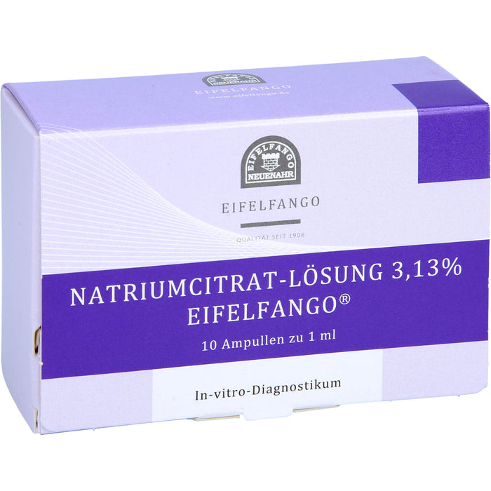 EIFELFANGO Natrium Citricum 3,13 % Lösung, 10 St. Ampullen