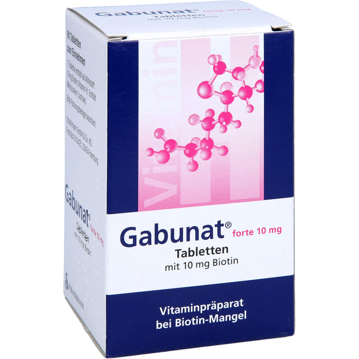 Gabunat forte 10 mg Tabletten mit Biotin bei Biotinmangel, 90 St. Tabletten