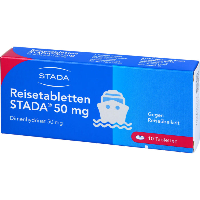Reisetabletten STADA 50 mg, 10 St. Tabletten