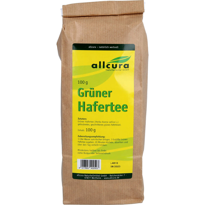 allcura Grüner Hafertee, 100 g Tea