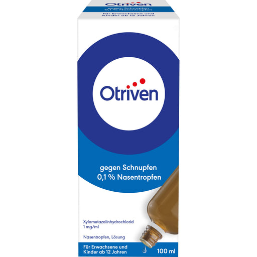 Otriven 0,1 % Nasentropfen für Erwachsene bei Schnupfen, 100 ml Lösung