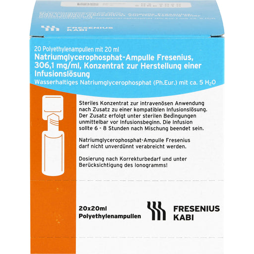 Fresenius Natriumglycerophosphat Konzentrat, 400 ml Lösung