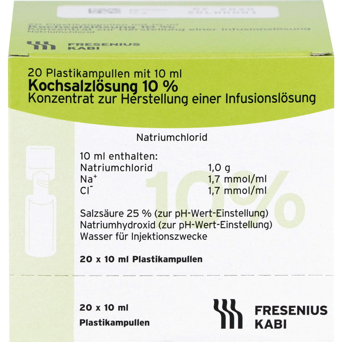 Fresenius Kochsalzlösung 10 % Konzentrat, 200 ml Lösung