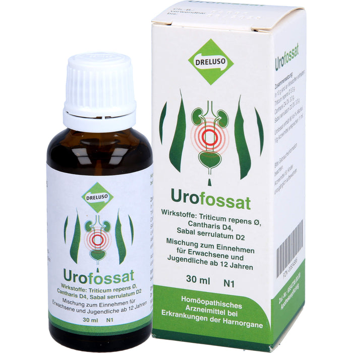 DRELUSO Urofossat Tropfen bei Erkrankungen der Harnorgane, 30 ml Lösung