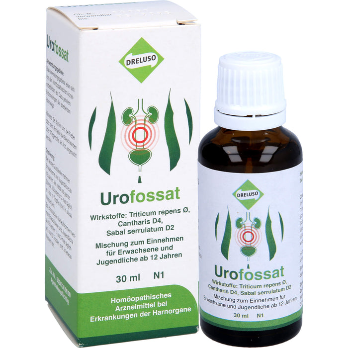 DRELUSO Urofossat Tropfen bei Erkrankungen der Harnorgane, 30 ml Lösung