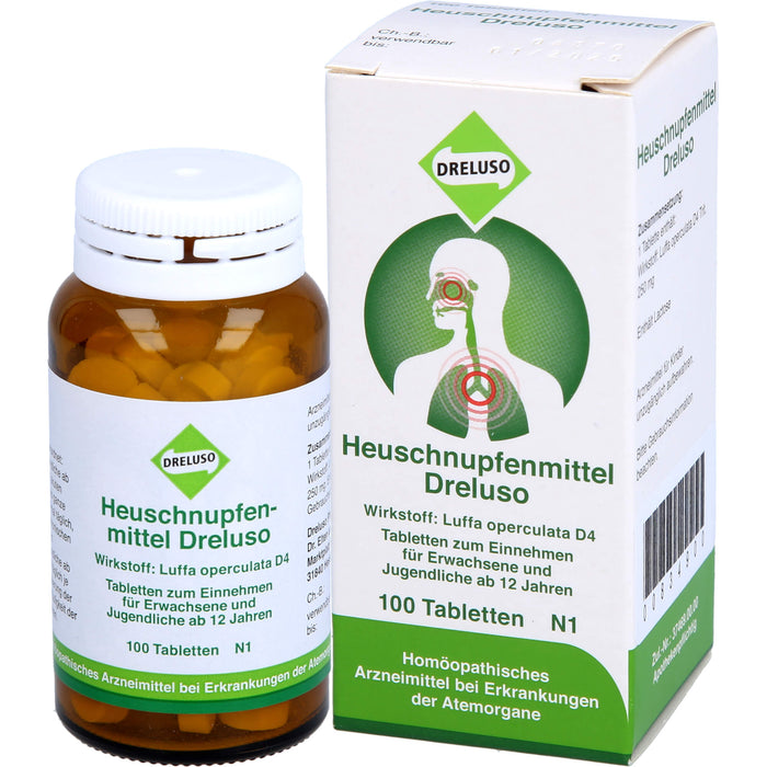 Dreluso Heuschnupfenmittel Tabletten bei Erkrankungen der Atemorgane, 100 St. Tabletten