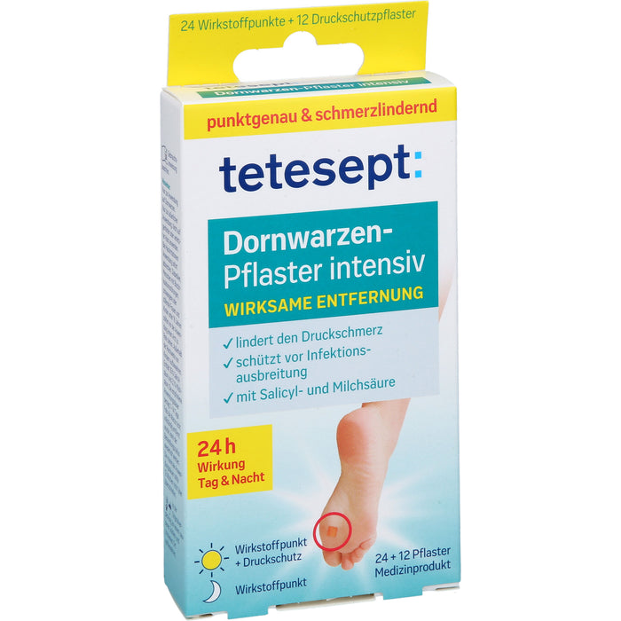 Tetesept Dornwarzen-Pflaster intensiv, 12 St. Pflaster