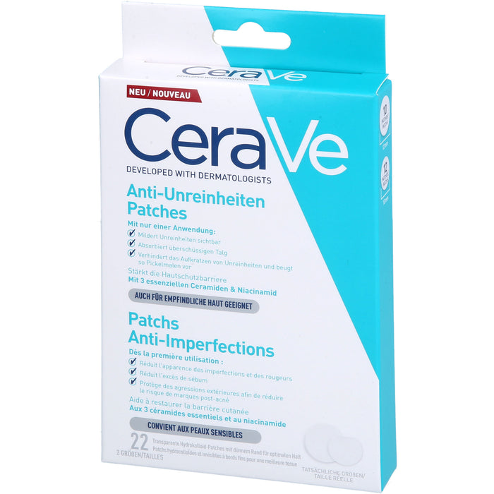 CeraVe Anti-Unreinheiten Patches für empfindliche Haut, 22 St. Pflaster