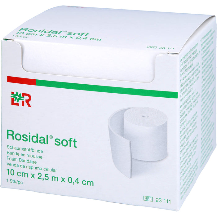 Rosidal soft Schaumstoffbinde 10cmx0,4cmx2,5m, 1 St BIN