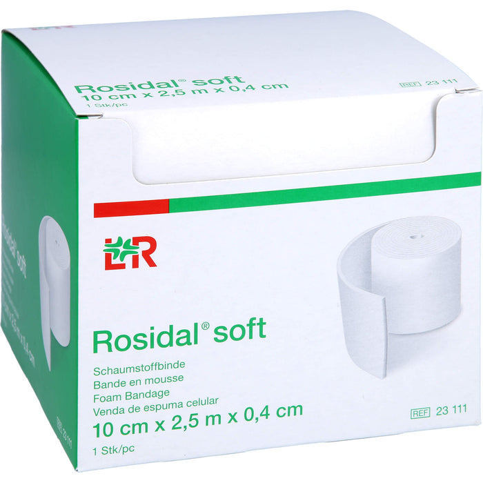 Rosidal soft Schaumstoffbinde 10cmx0,4cmx2,5m, 1 St BIN