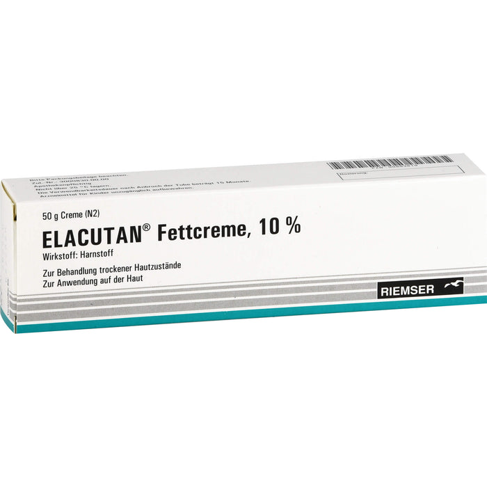 Elacutan Fettcreme 10 % zur Behandlung trockener Hautzustände, 50 g Creme