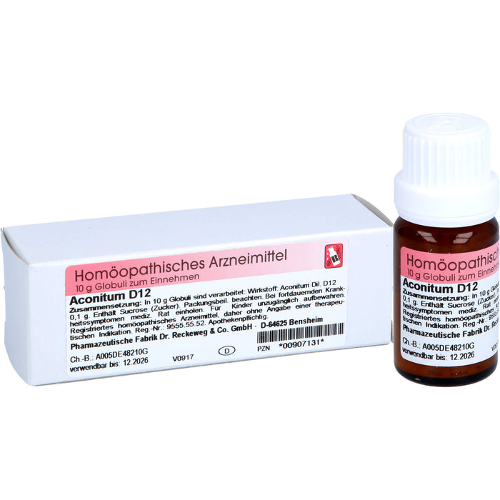 Dr. Reckeweg Aconitum D12 Globuli, 10 g Globuli