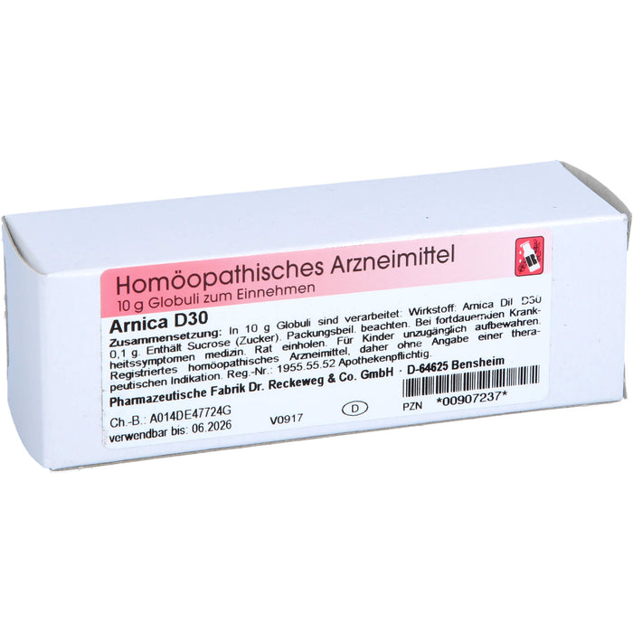 Dr. Reckeweg Arnica D30 Globuli, 10 g Globuli