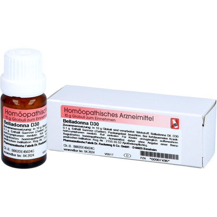 Belladonna D30 Reckeweg Glob., 10 g GLO