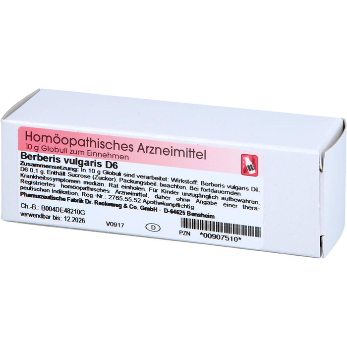 Berberis vulgaris D6 Reckeweg Glob., 10 g GLO