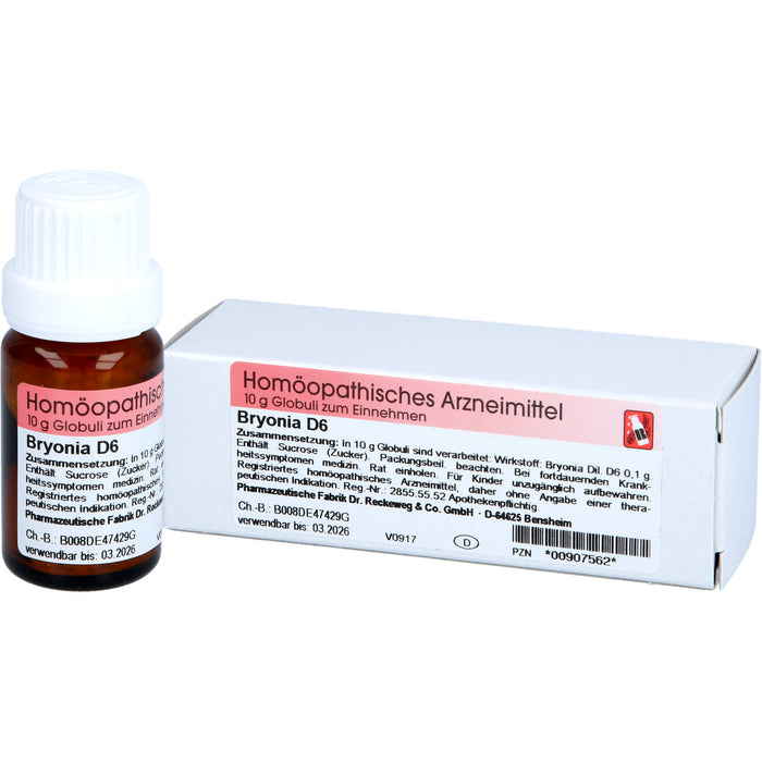 Dr. Reckeweg Bryonia D6 Globuli, 10 g Globuli